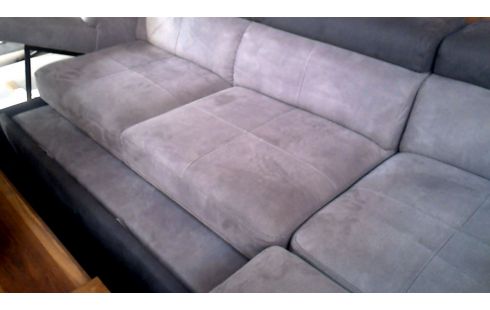 WOHNZIMMER GRAU MIKROFASER