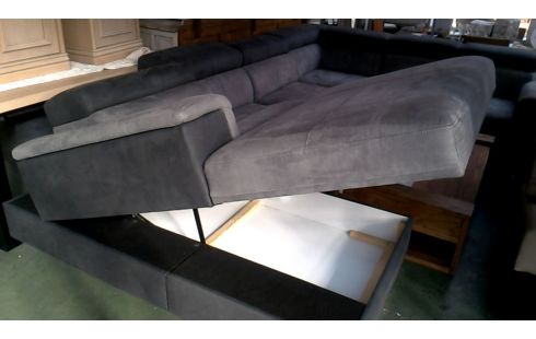 WOHNZIMMER GRAU MIKROFASER