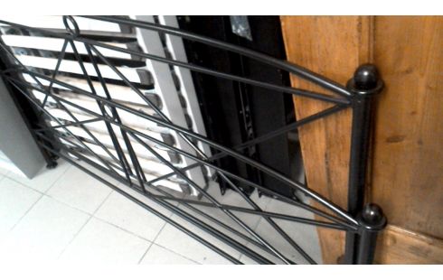 BETT SCHWARZ METALL 180X200 MET, , LATTENROST