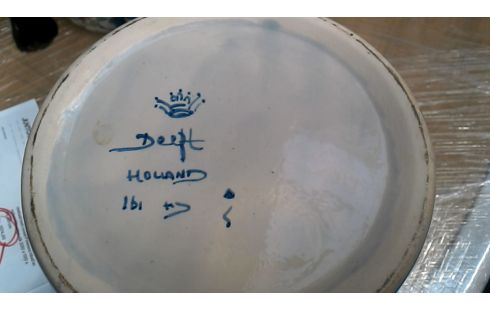 DECKELVASE DELFT WEISS BLAU