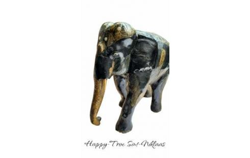 STATUE, , ELEPHANT, , BOIS