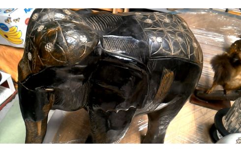 STATUE, , ELEPHANT, , BOIS