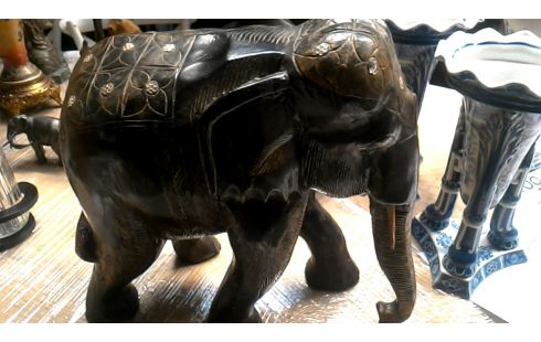 STATUE, , ELEPHANT, , BOIS