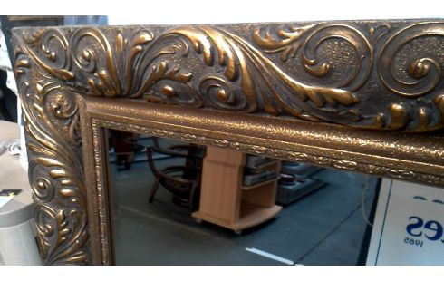 ESPEJO BISELADO, , MARCO DORADO MODELO GRANDE