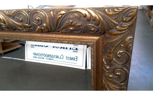 ESPEJO BISELADO, , MARCO DORADO MODELO GRANDE