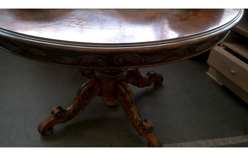 TABLE ROND, , MARQUETERIE