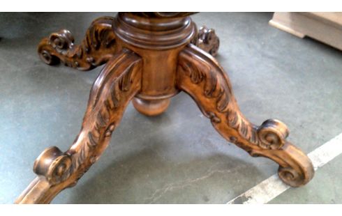 TABLE ROND, , MARQUETERIE