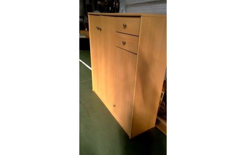 CAISSON 3 PORTES 2 TIROIRS FRENE LOOK