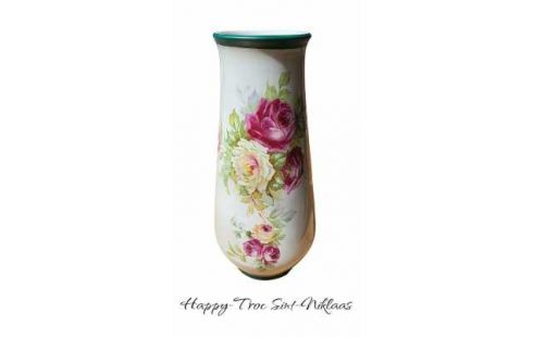 VASE ANTIK WEISS PORZELLAN BLUME