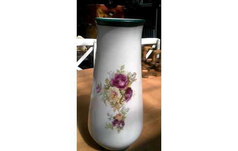 VASE ANTIK WEISS PORZELLAN BLUME