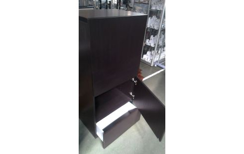 SCHRANK IKEA DUNKEL BRAUN 2 TÜREN / 2 SCHUBLADEN