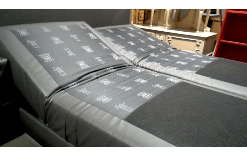 BETT 180X200 ELEKTRISCH GRAU KUNSTLEDER