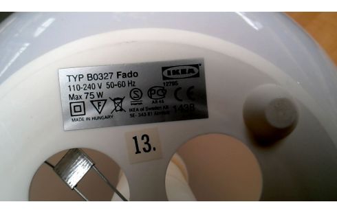 STEHLAMPE IKEA, , OPALGLAS EIS