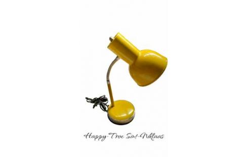 LAMPE DE BUREAU JAUNE VINTAGE