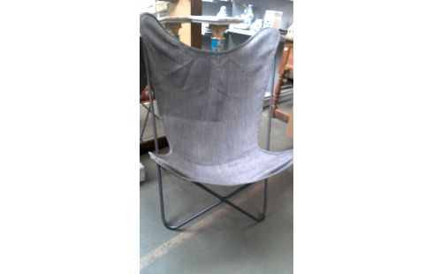 FAUTEUIL TISSU GRIS