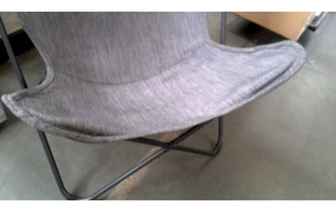 FAUTEUIL TISSU GRIS