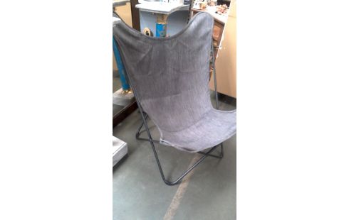 FAUTEUIL TISSU GRIS