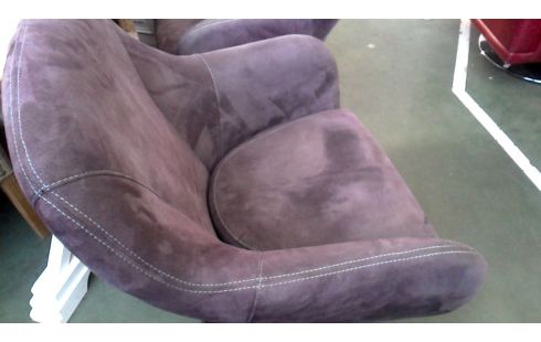 FAUTEUIL CLUB L UNITE BRUN MICROFIBRE CHROME