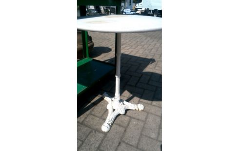 GARTENTISCH RUND MARMORSTEIN GUSSEISEN