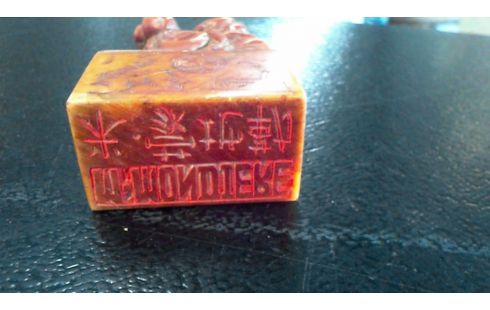 SCEAU EN STEATITE EP 19 EME DE CHINE