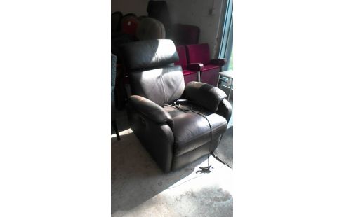 FAUTEUIL RELAX ELECTRIQUE CUIR