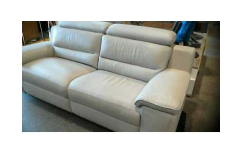 CANAPE CUIR BEIGE CUIR CENTER