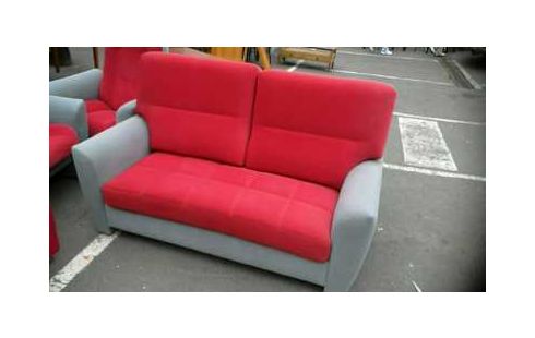 CANAPE ROUGE ET GRIS