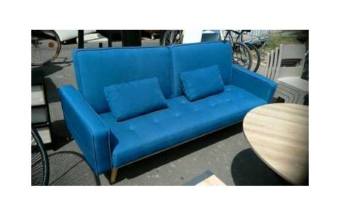 SOFÁ AZUL CONVERTIBLE