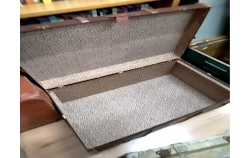 VALISE MALLE ANCIENNE MARRON