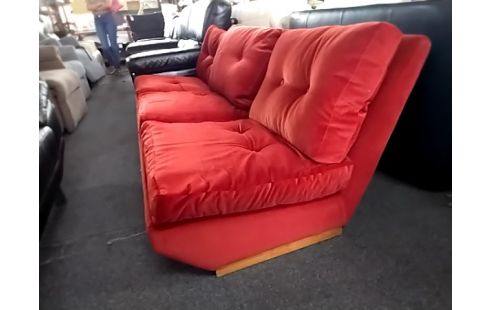 CANAPE VINTAGE 3 PLACES ORANGE