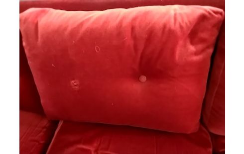 CANAPE VINTAGE 3 PLACES ORANGE