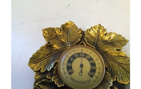 THERMOMETRE FEUILLE DORE