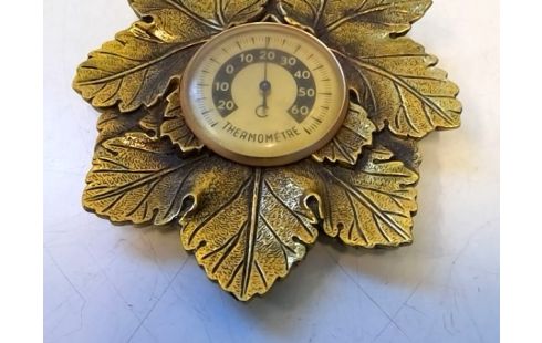 THERMOMETRE FEUILLE DORE
