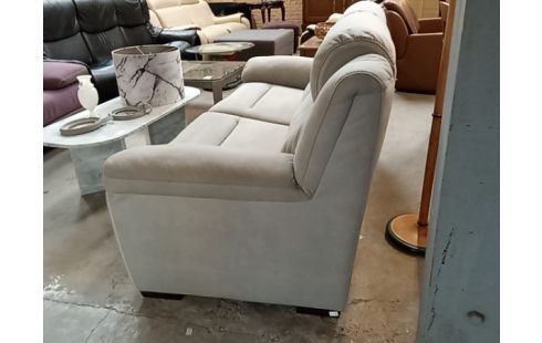 CANAPE 2 PLACES MICROFIBRES GRIS