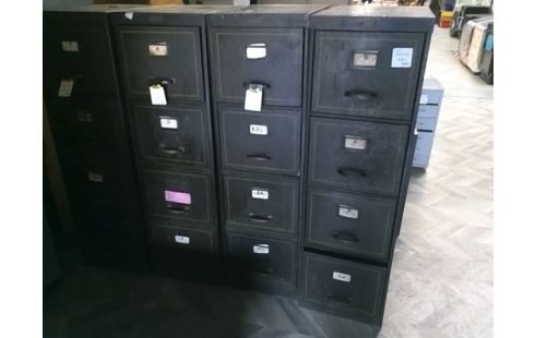 CAISSON DE BUREAU METALLIQUE 4 T VINTAGE