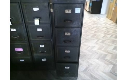 CAISSON DE BUREAU METALLIQUE 4 T VINTAGE