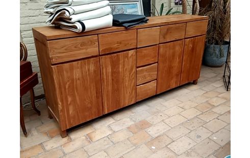 DRESSOIR teck 8 tiroirs 4 portes