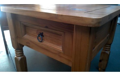 TABLE DE SALON 1 TIROIR PIN