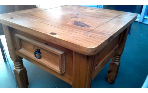 TABLE DE SALON 1 TIROIR PIN