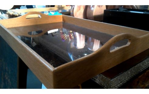 BANDEJA, , MADERA TEÑIDO HIELO