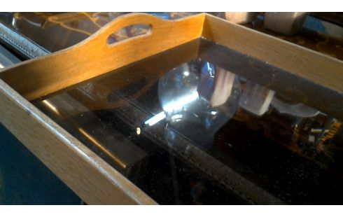 BANDEJA, , MADERA TEÑIDO HIELO