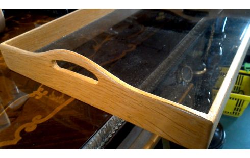 BANDEJA, , MADERA TEÑIDO HIELO