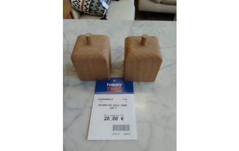 DECORATION SOCLE CHENE LES 2