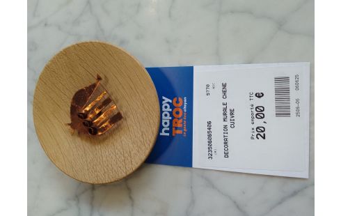 DECORATION MURALE CHENE CUIVRE