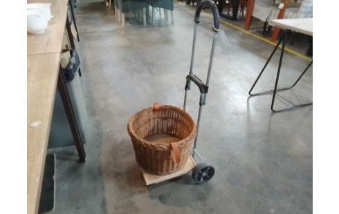 CHARIOT + PANIÈRE OSIER