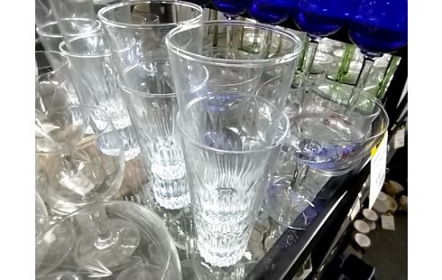 VERRES A EAU LOT DE 4