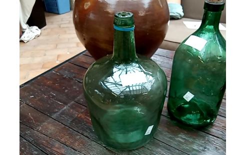 BOUTEILLE verre vert