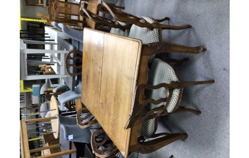 CHAISE STYLE LOUIS XV LOT DE 6