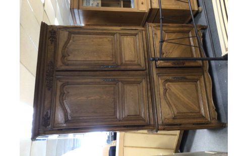 MEUBLE DOUBLE CORPS CHENE 4 PORTES