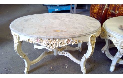 TABLE BASSE STYLE BAROQUE MARBRE